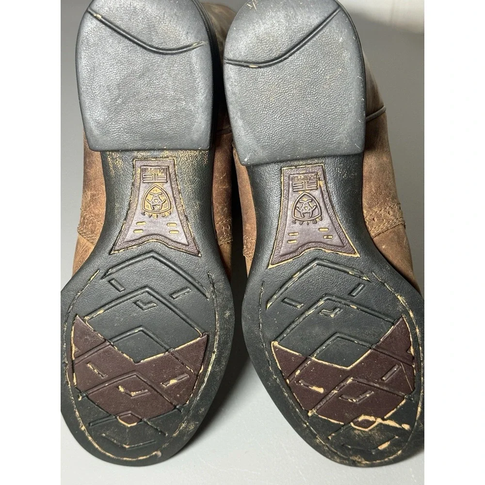 Ariat Heritage Stockman Women's 8.5B Western Cowboy Boots Driftwood Brown 29427